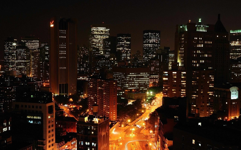 简约都市夜景高清JPG摄影素材，下载精美风景图片设计资源