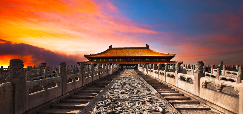 紫禁城黄昏美景高清JPG，摄影佳作/风景设计素材，一键下载
