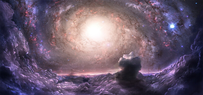 梦幻宇宙背景图片，高清JPG摄影素材，创意风景设计下载