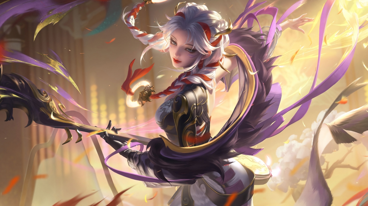 王者荣耀寅虎心曲杨玉环，绝美无水印4K游戏壁纸，高清3840x2160下载