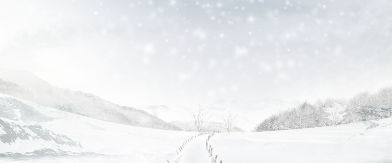 冬日雪景背景图集，高清JPG摄影与PSD设计素材下载