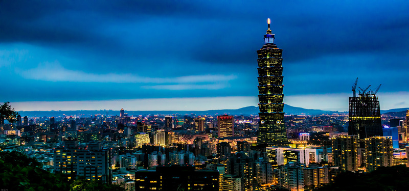 台北夜景高清JPG图片，摄影美景素材下载