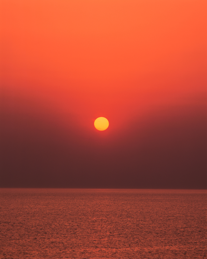 夕阳余晖映彩云，海景高清JPG图片摄影/绝美风景素材下载