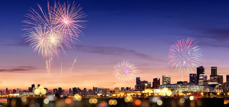 淘宝精选，城市夜景海报背景，高清JPG/PSD设计素材，一键下载美化首页Banner
