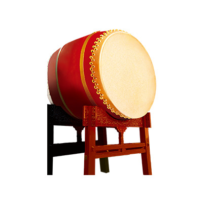 红通通大鼓PNG透明图，节日元素设计素材，高清下载