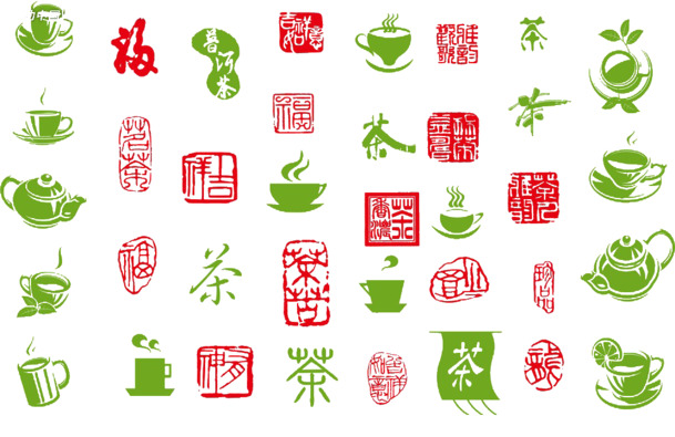 中国风茶叶图标，高清PNG透明图片，精美装饰元素，设计素材免费下载