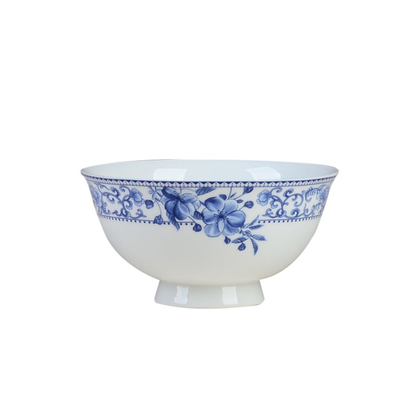 青花瓷碗PNG透明图，中国风装饰元素，高清下载素材