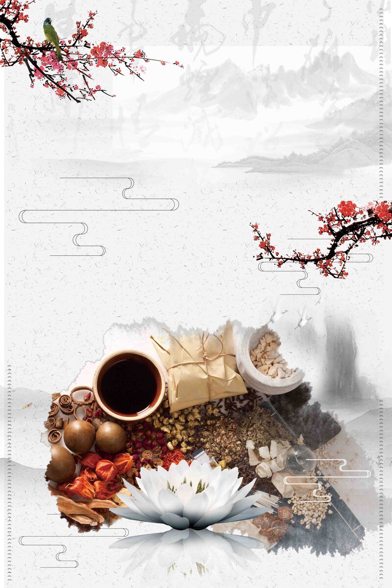 医疗宣传素材，简约妙手仁心复古中国风，JPG/PSD格式高清下载