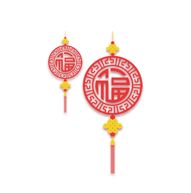 中国风PNG透明图片，中国结高清装饰元素，免费下载素材