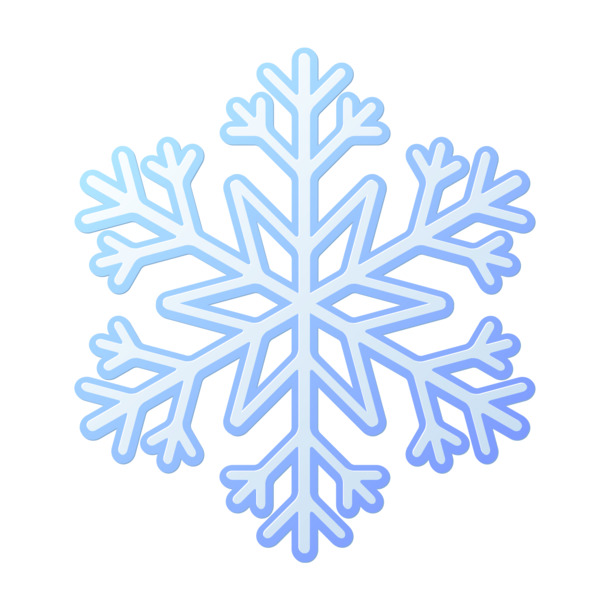 高清六边形雪花PNG图案，透明背景，EPS格式，圣诞节节日设计素材下载