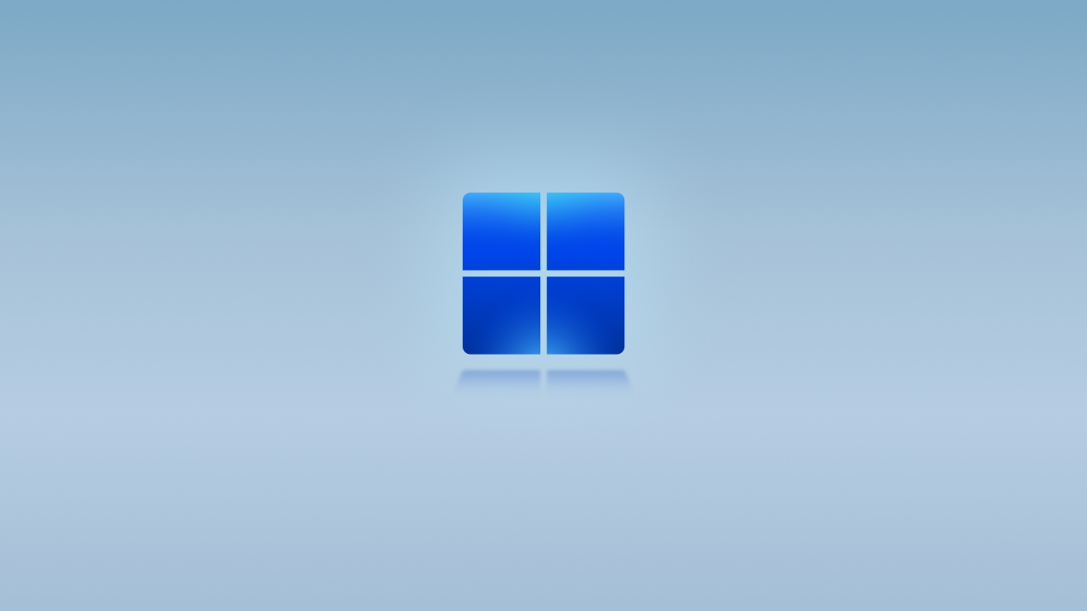 微软Win11系统专属，高清浅蓝色5K壁纸，5120x2880分辨率，一键下载美化桌面