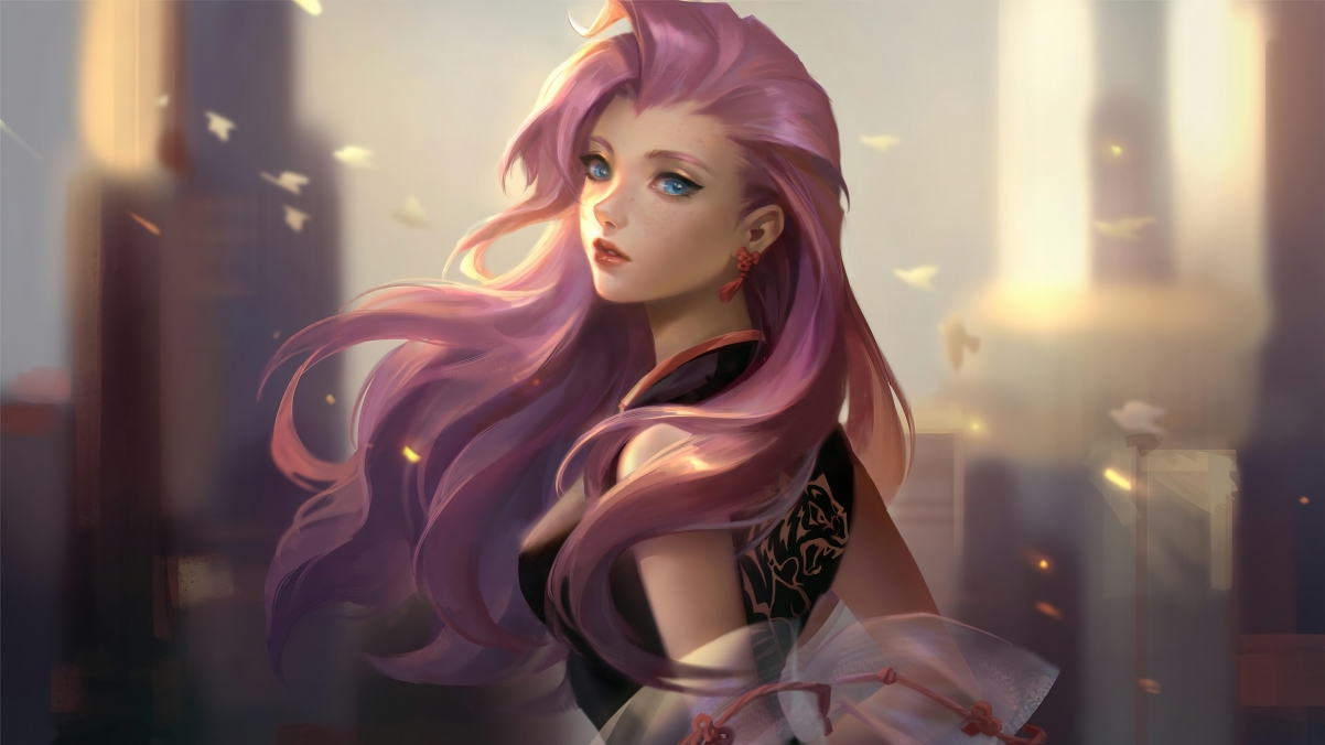 LOL英雄联盟，星籁歌姬萨勒芬妮原画同人，超清4K壁纸，3840x2160分辨率，免费下载！