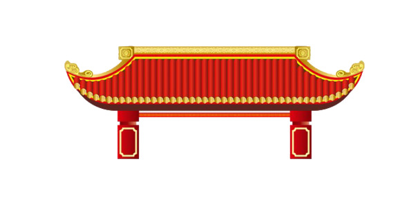 古建筑PNG透明图，中国风装饰元素，高清素材免费下载