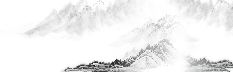 中国风手绘山峰广告图片，复古淡雅设计素材JPG/CER格式高清下载