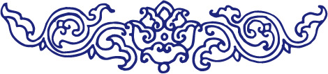 中国风青花花纹PNG透明图片，高清装饰元素，设计素材下载