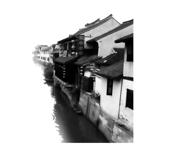 江南水乡PNG透明图，中国风装饰元素，高清素材下载