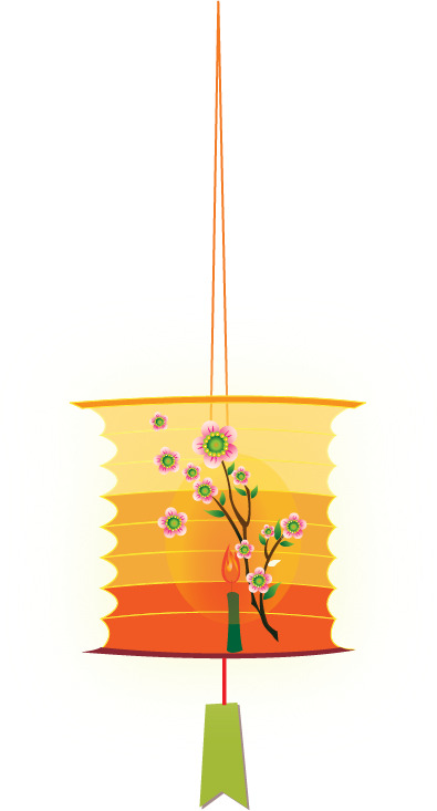 中秋节灯笼PNG透明图，高清节日元素，设计素材免费下载