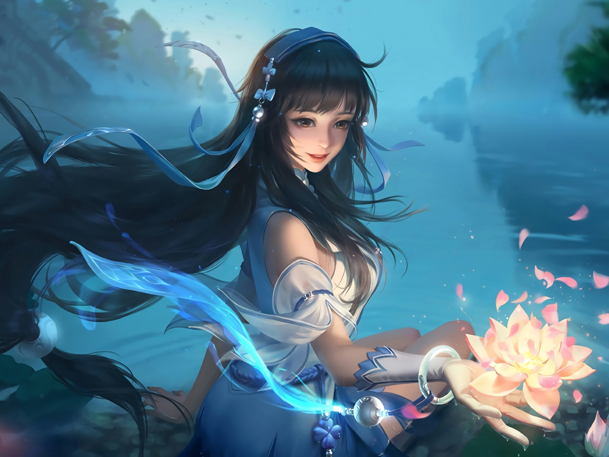 幻纱之灵西施绝美壁纸，王者荣耀iPad平板高清2732x2048大图，一键下载！