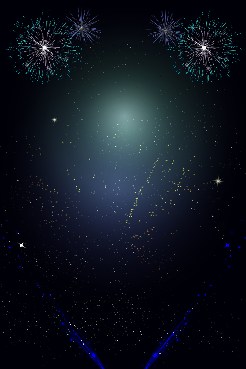 夜幕烟花盛宴，深色背景高清JPG广告图，电商狂欢AI设计素材下载