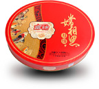 中秋佳节必备，红色圆形月饼礼盒PNG透明图，节日氛围拉满，免费下载！