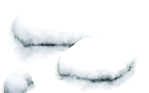 创意冬季雪景PNG透明图，高清圣诞节日元素，设计素材免费下载