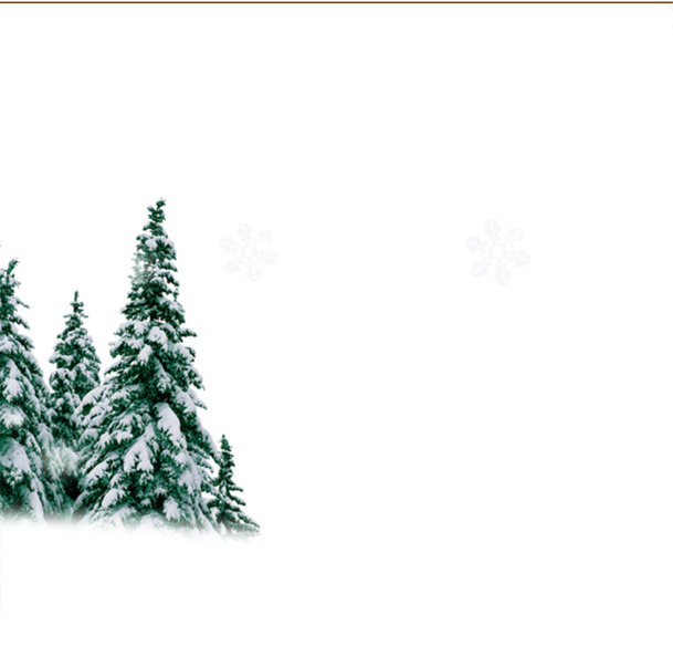 圣诞树高清PNG透明图，雪地节日元素，免费下载设计素材