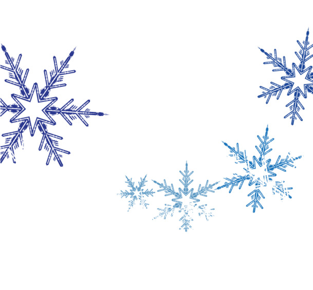 矢量雪花装饰PNG透明图，高清节日元素，圣诞图片素材下载