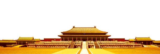 紫禁城古建高清PNG透明图，中国风装饰元素，设计素材下载