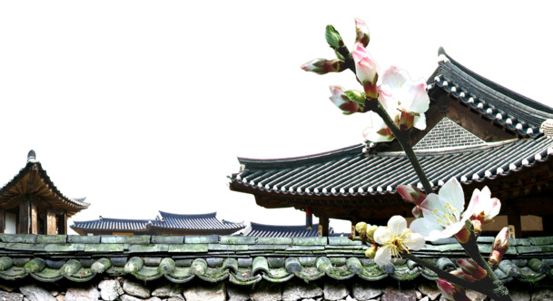中国风砖瓦屋檐PNG素材，高清透明装饰元素，免抠下载