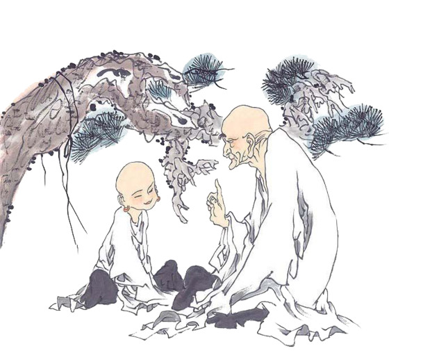 水墨人物中国画，高清PNG透明元素，中国风装饰图片素材下载