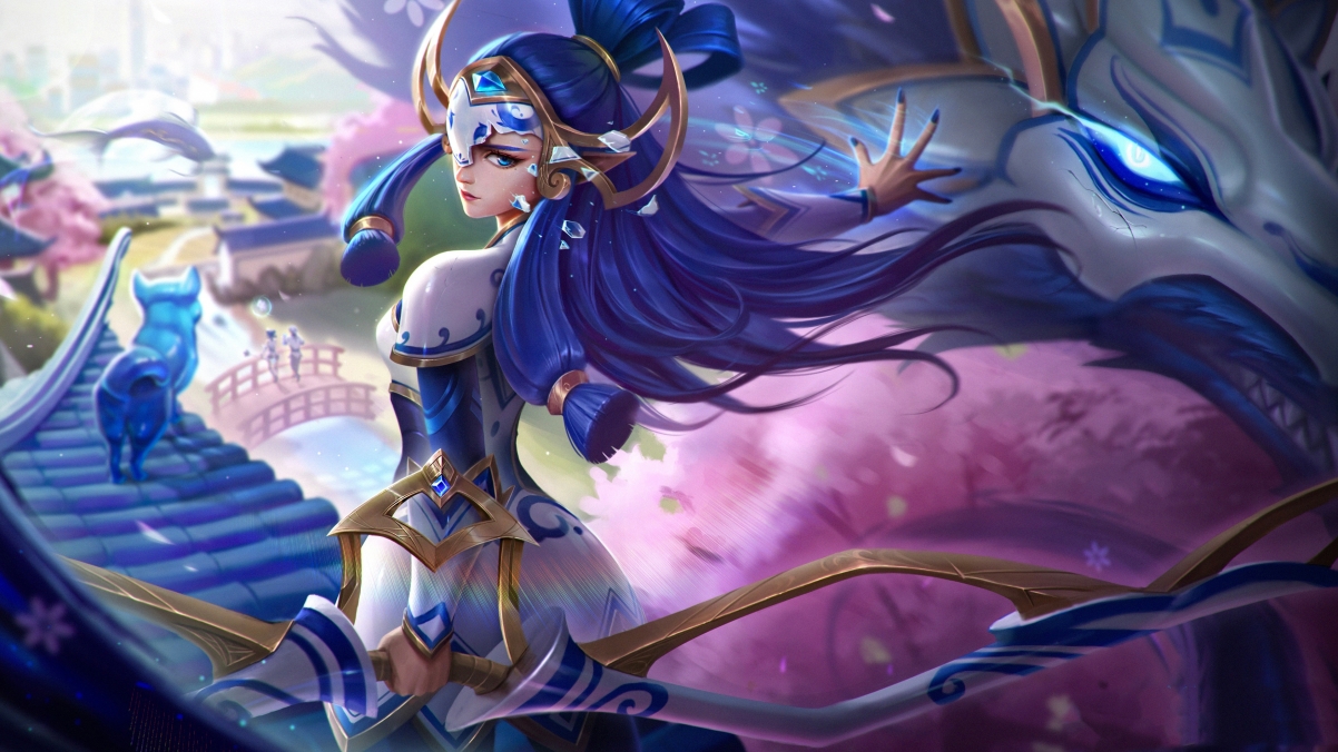 【精选】千珏青花瓷主题LOL英雄联盟高清4K游戏壁纸，3840x2160分辨率，免费下载
