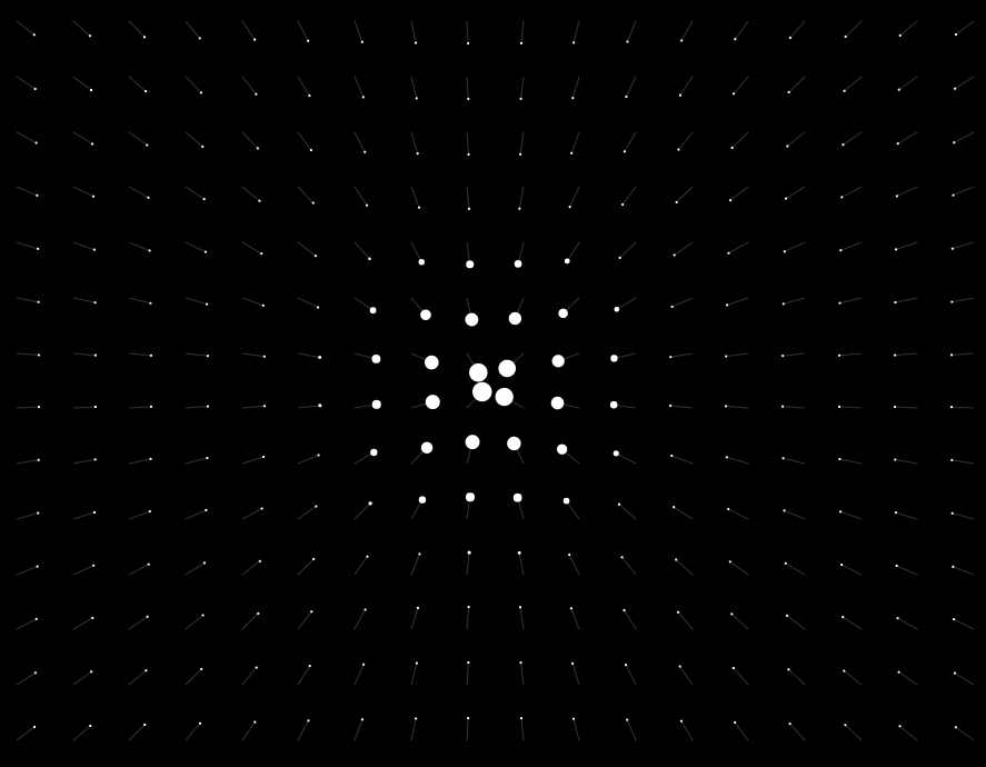 Canvas鼠标移动网格粒子发光动画