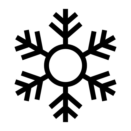 雪花标志PNG透明图，高清节日元素，圣诞节设计素材下载