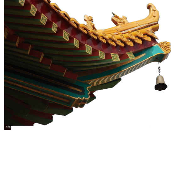 中国风屋檐PNG透明图片，高清装饰元素，设计素材免费下载