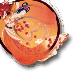 中秋佳节嫦娥仙子PNG透明图，PSD设计素材高清下载