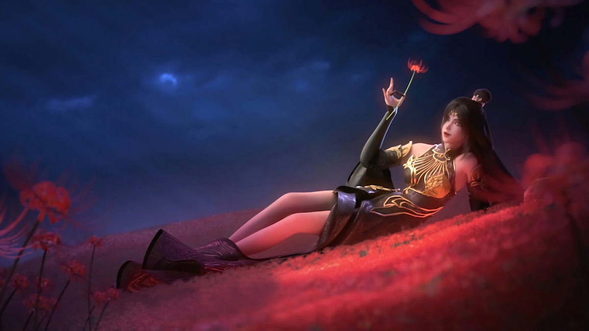 完美世界魔女彼岸花，绝美4K动漫壁纸，高清3840x2160，一键下载！