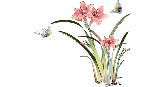 中国风水墨水仙花PNG透明图片，高清装饰元素，免费下载设计素材