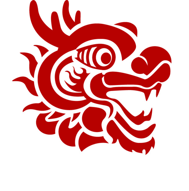 中国风高清PNG透明龙头装饰图片，设计素材免费下载