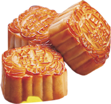 正方形莲蓉月饼，中秋美味佳节元素，高清PNG透明图片设计素材下载