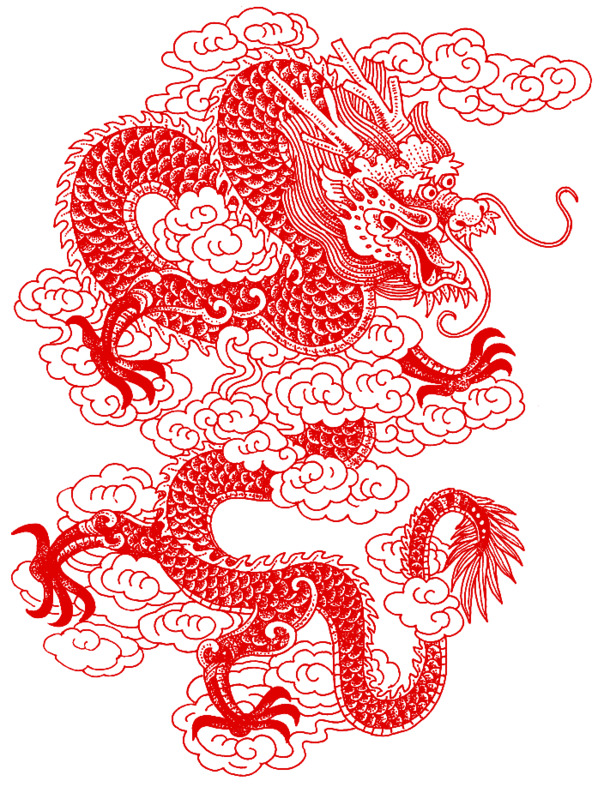 中国风龙元素PNG透明高清图片，免抠装饰素材，一键下载