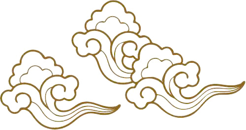 中国风祥云装饰元素，高清PNG透明图片，线条流畅，设计素材免费下载