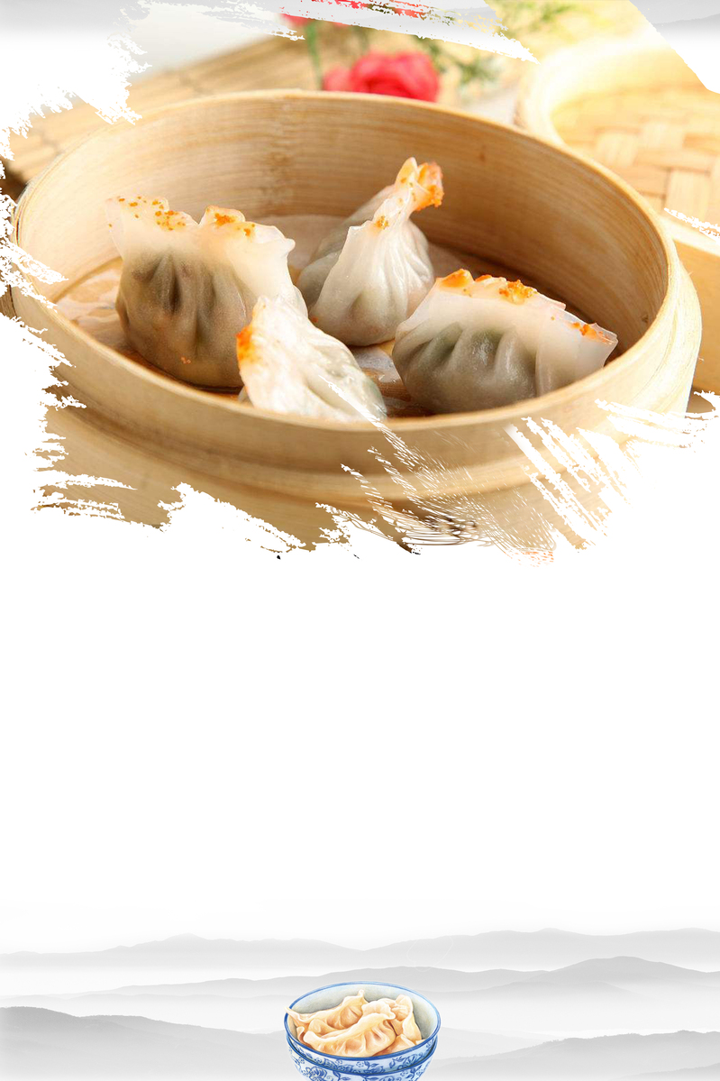复古中国风饮食文化海报设计素材，高清JPG/PSD格式免费下载