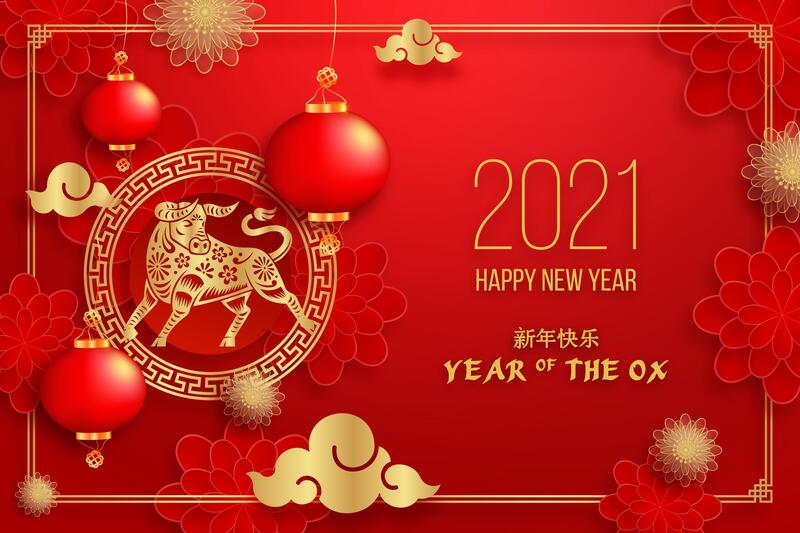 新年复古中国风喜庆海报，高清JPG与AI格式素材免费下载