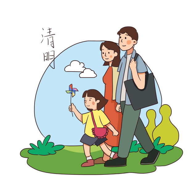 清明节PNG人物素材，高清透明图片，节日元素及其他节日设计资源下载
