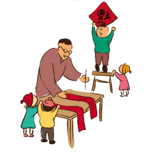 手绘中国风装饰元素PNG透明图片，高清素材下载