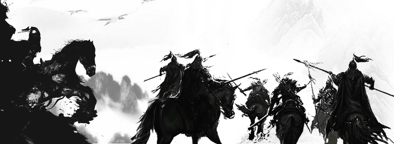 武侠风采，复古水墨中国风海报素材，高清JPG/PSD格式下载