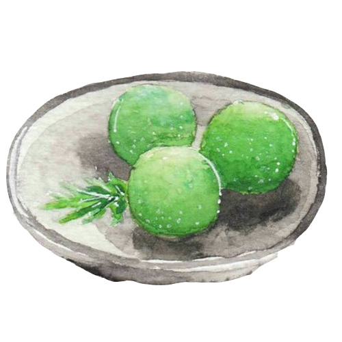 青团手绘PNG素材，高清透明节日元素，一键下载设计必备