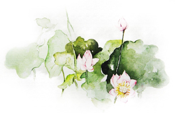唯美古风插画PNG透明图片，中国风装饰元素，高清设计素材下载