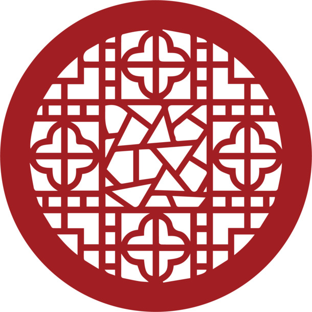 古典圆形窗棂PNG透明图片，高清古风装饰元素，中国风设计素材下载