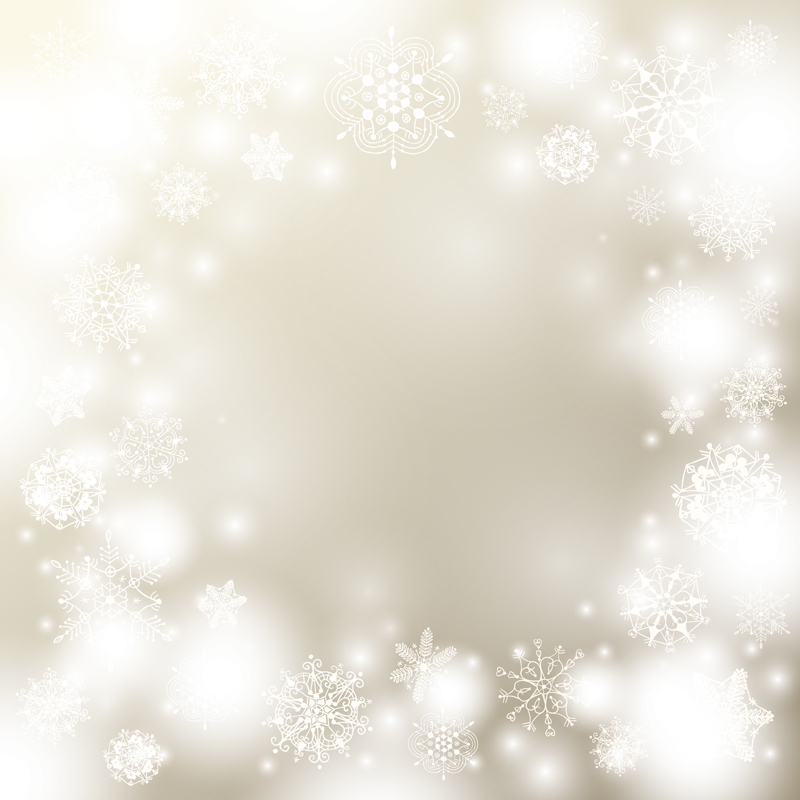 银色雪花圣诞贺卡背景高清JPG，电商狂欢必备AI设计素材下载